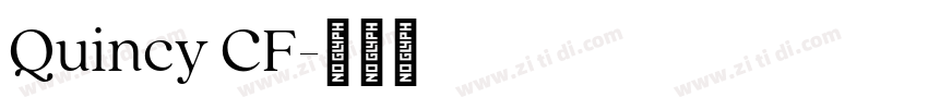 Quincy CF字体转换